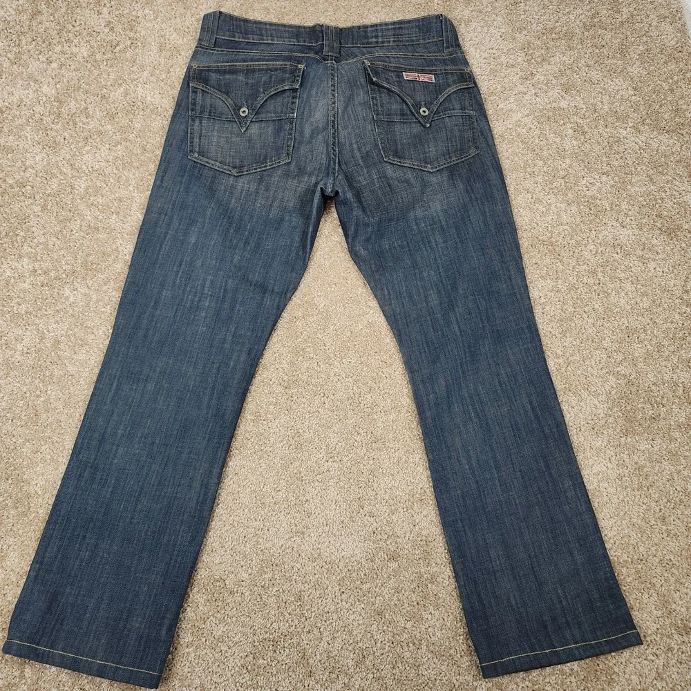 Hudson Jeans Men's‎ Straight Leg Dark Wash Denim Pants Size 34 Made in USA